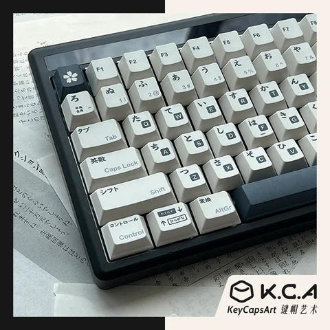 146 GMK BOW Keycaps GMK Black White Japanese Keycap Cherry Profile PBT Dye Sublimation Mechanical Keyboard Keycap For MX Switch