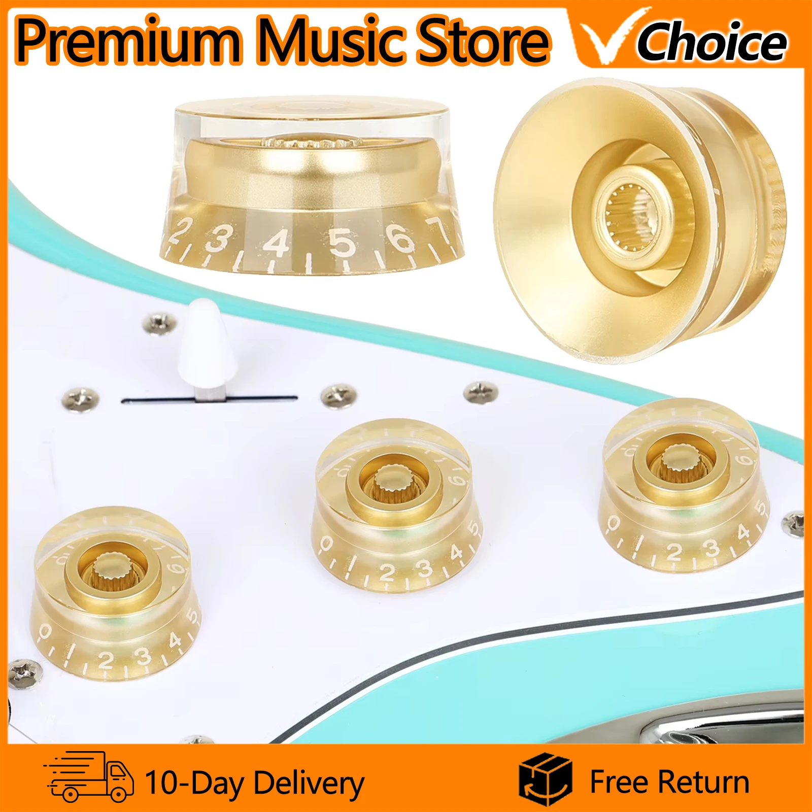 IRIN Electric Guitar Volume Knob Cap Guitar Tone Button Parts for Electric Guitar Replacement Musical Instrument Accessories