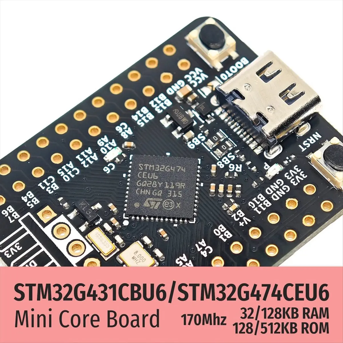 [متوفر] WeAct STM32G431CBU6 STM32G431 STM32G4 STM32 لوحة تجريبية أساسية