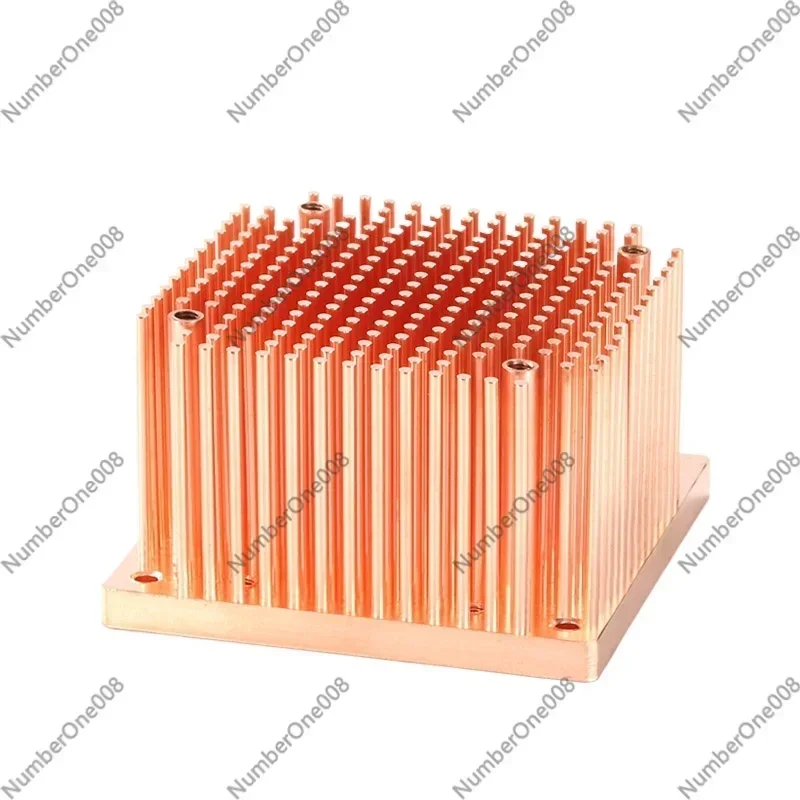 Passive Pin Fin Copper Heat Sink Pure Copper Cooler Multi-platform for Server CPU GPU DIY