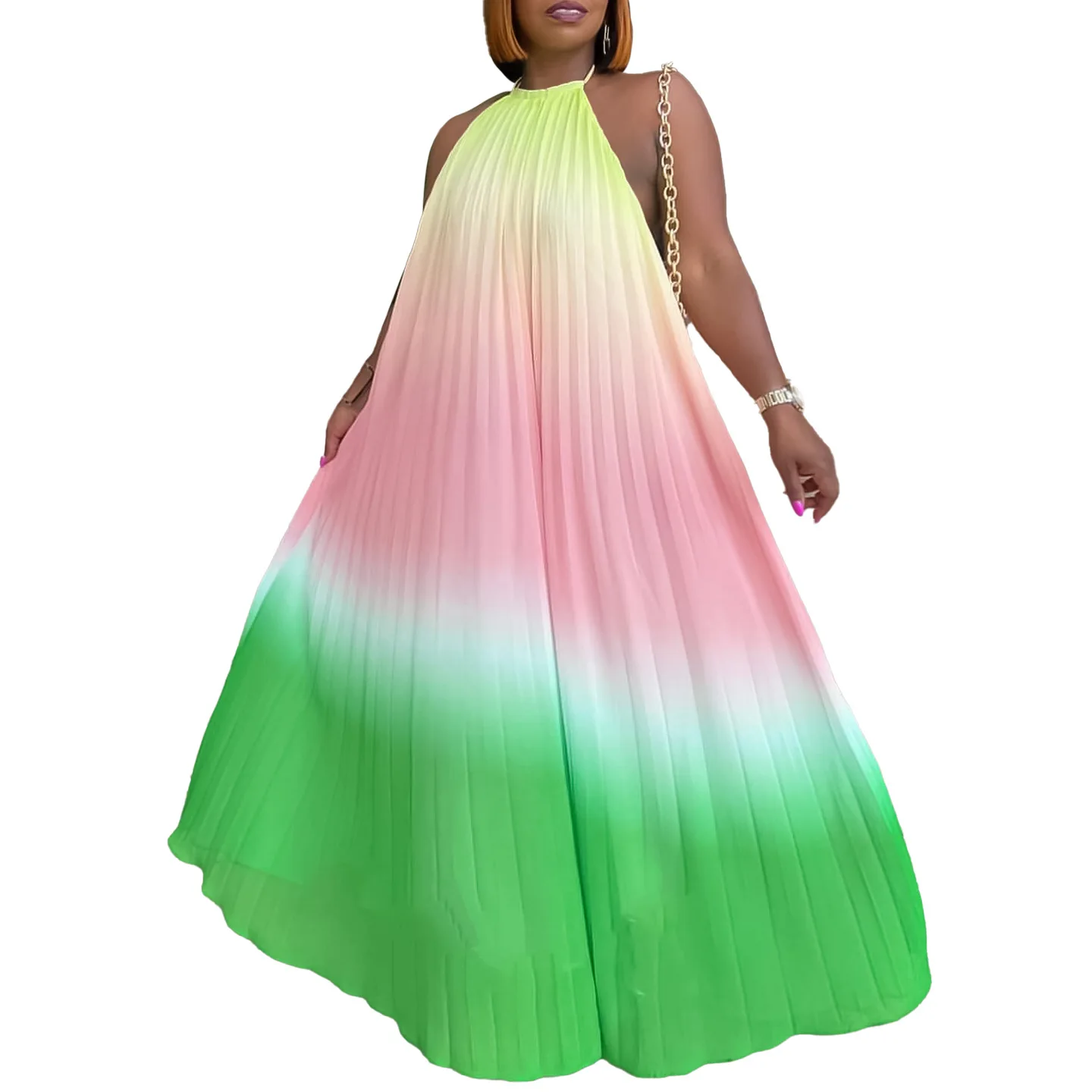 

African Dresses for Women Summer Elegant African Sleeveless Polyester Evening Party Long Maxi Dress Gowns Ankara Dresses S-3XL