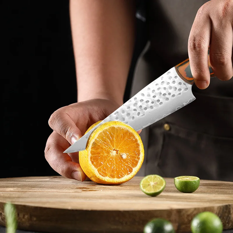 鋭いダマスカス鋼の刃の包丁、シェフの包丁、キリツケユーティリティ、刺身寿司ナイフ、木製のハンドルのスライス