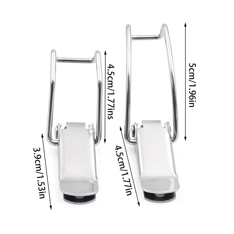 Serrure à loquet Lron en acier inoxydable 201, boîte métallique, verrouillage long, loquet interdit, charnières structurées, accessoires de quincaillerie pour meubles