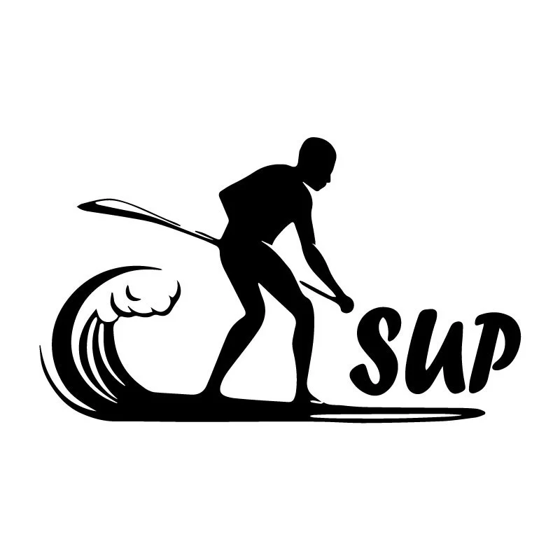 

N382# Car Sticker Stand Up Paddling Paddle Boarding SUP Accessories Pegatinas Para Coche DIY Car Styling