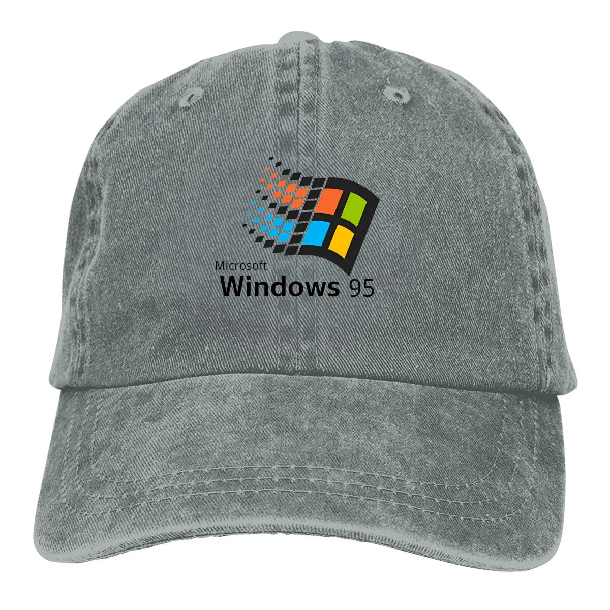 

Multicolor Hat Peaked Women's Cap Windows 95 Personalized Visor Protection Hats