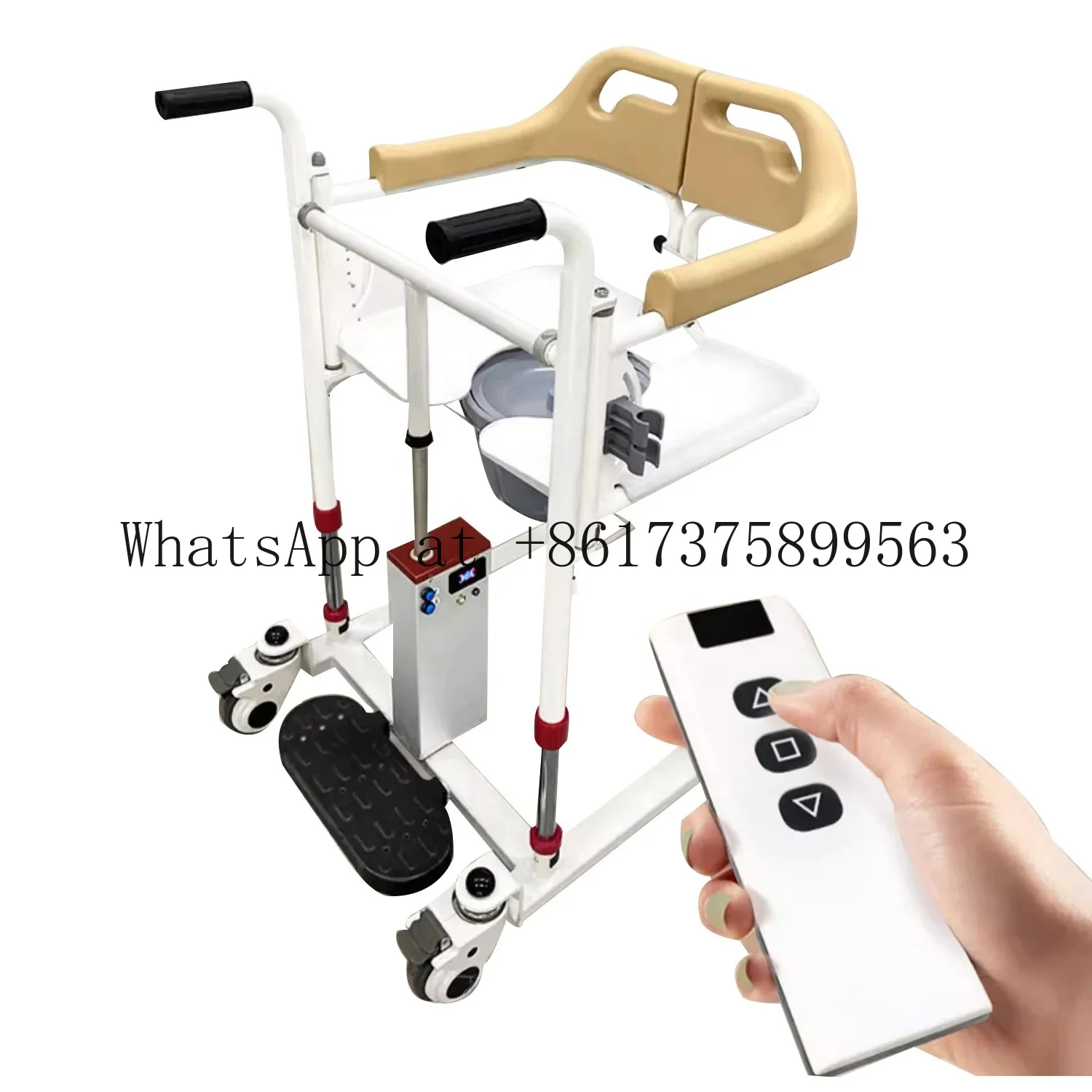 Patient Transfer Lift Chair Home Commode for Elderly Disabled Paralyzed Care
