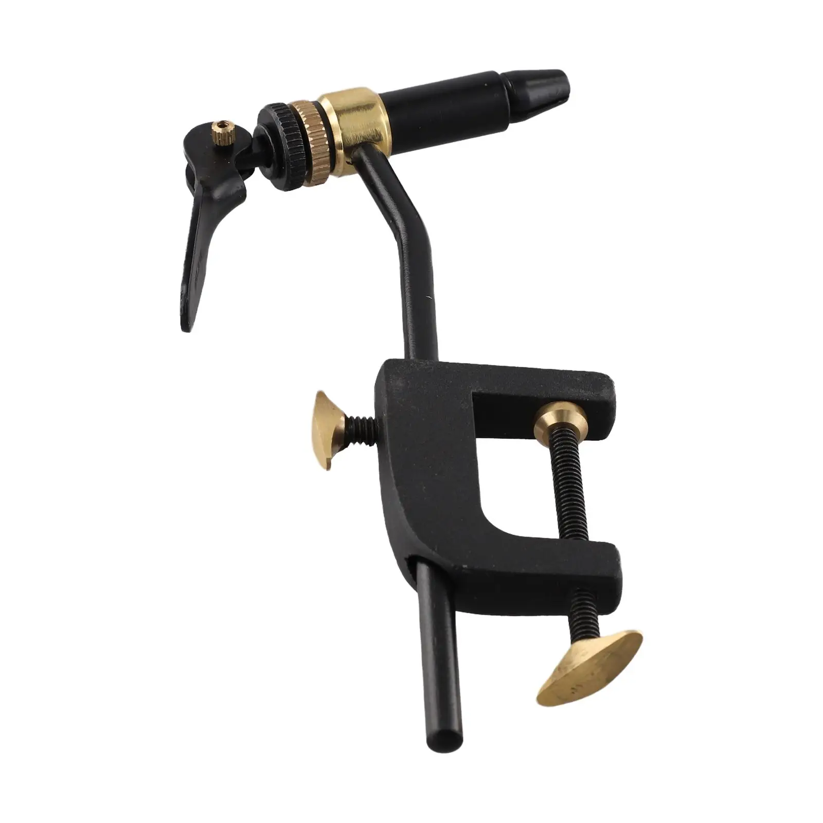 Rotary Fly Tying Vise with Metal C Clamp for Table Mounting up to 35mm Thickness Fishing Tackle Tool for Precise Hook Tying
