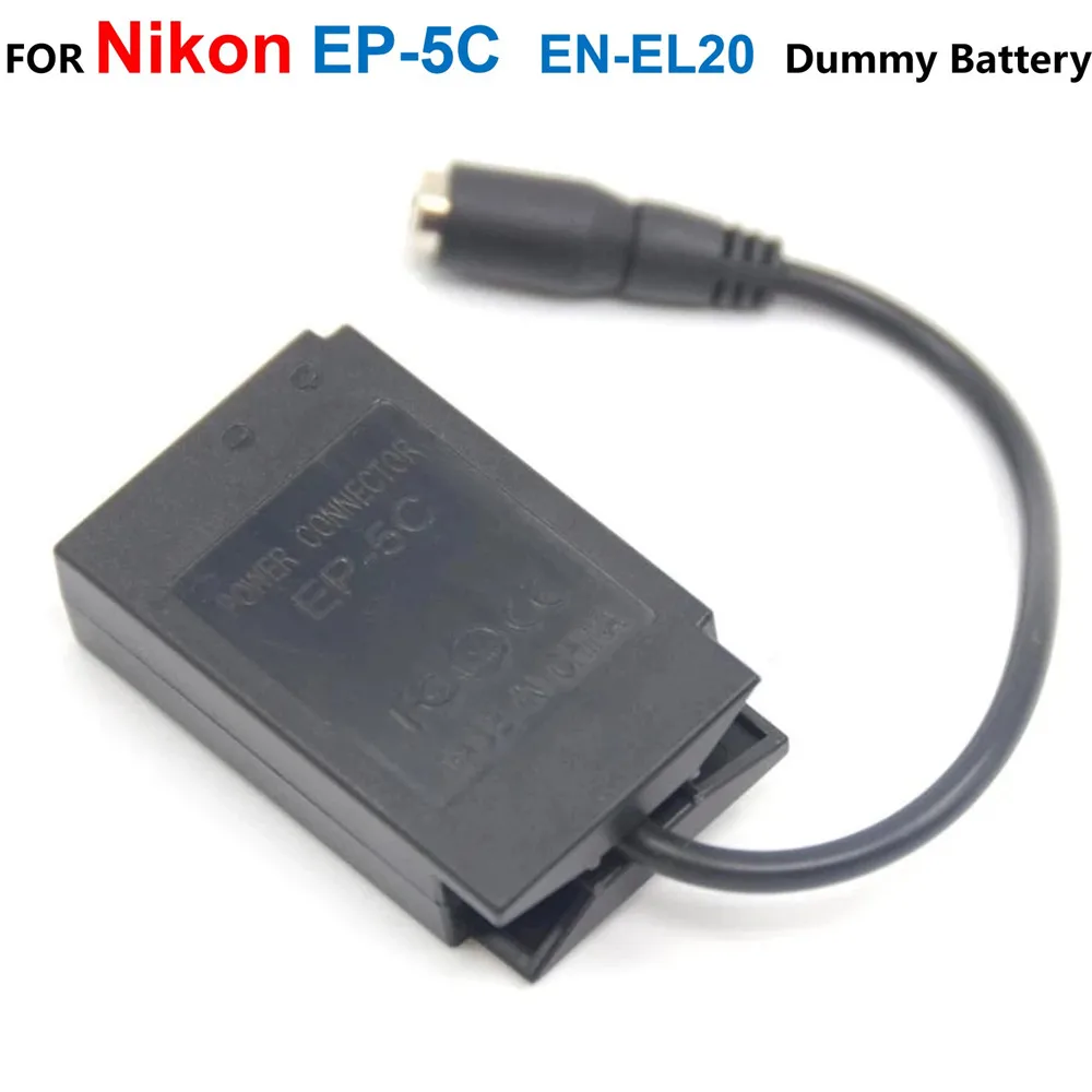 

EP-5C DC Coupler EN-EL20 Dummy Battery Fits Power Adapter Supply For Nikon 1J1 1J2 1J3 1S1 1V3 1AW1