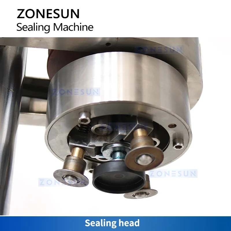 ZONESUN ZS-EVC1 Rotary Electric Vial Sealer Aluminum Plastic Cap Crimper Capping Machine For Liquid Medicine Glass Bottle