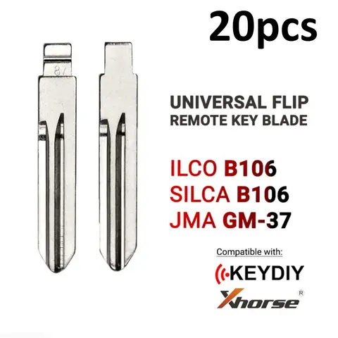 10/20pcs #87 B106 GM-37 Blank Metal Uncut Flip KD VVDI Remote Key Blade For Buick GM