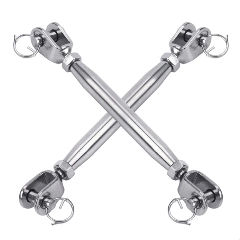 5Pieces Sturdy M6 Turnbuckles Accessories For Rope And Cable Tension Adjustment