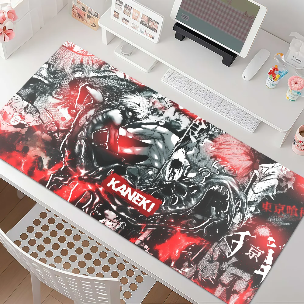 Anime T-Tokyo G-Ghoul-s Mouse Pad Anti Slip Rubber Edge Locked Thickened Laptop Gaming Desk Mat