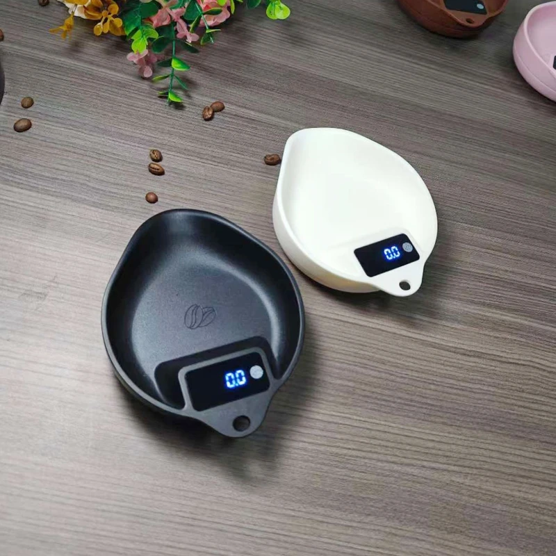 1pc Digital Coffee Scale Smart Weighing Scale with Bean Tray for Pour Over Espresso Coffee Roasting
