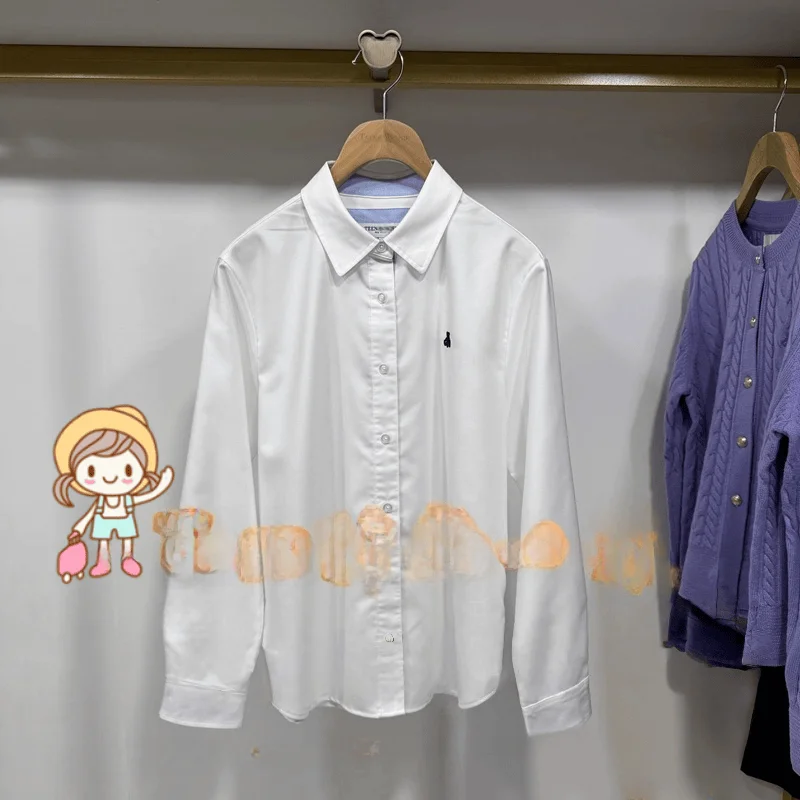 

Zhaolu, новинка осени 2023, женский повседневный простой воротник, длинный свеч, смесь хлопка и полиэстера, удобный дышащий Ne