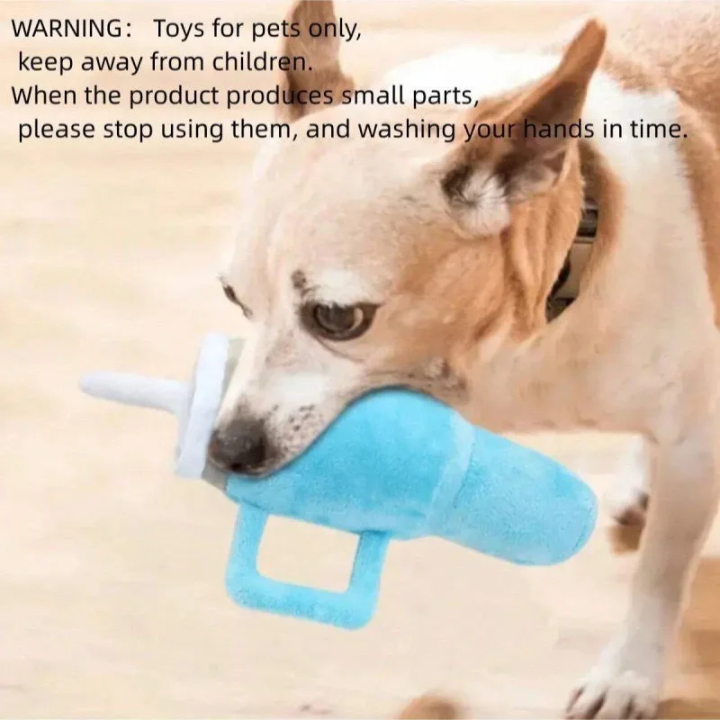 ZUJOLY Dog toy water cup pet toy sound-producing chew-resistant teething dog toy pet supplies