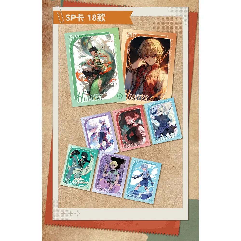 HUNTER × HUNTER 컬렉션 카드 모험 일본 고전 애니메이션 캐릭터 XR 두꺼운 카드 격려 어린이 깜짝 선물