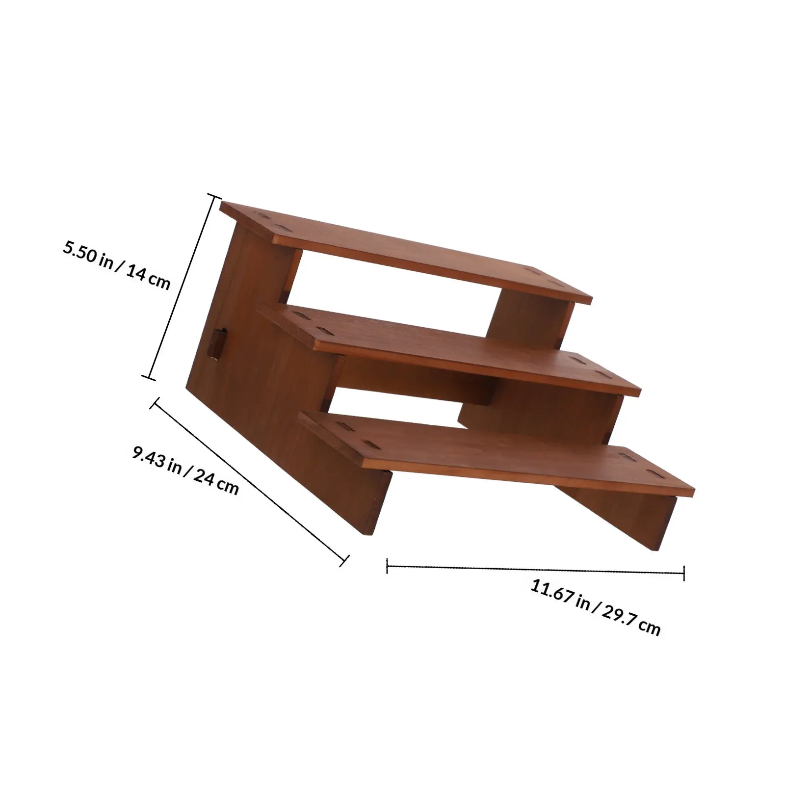 Retro Wooden Multi Level Display Rack for Jewelry Accessories Bracelets Bangles Earrings Necklace Organizer Desktop Dressing