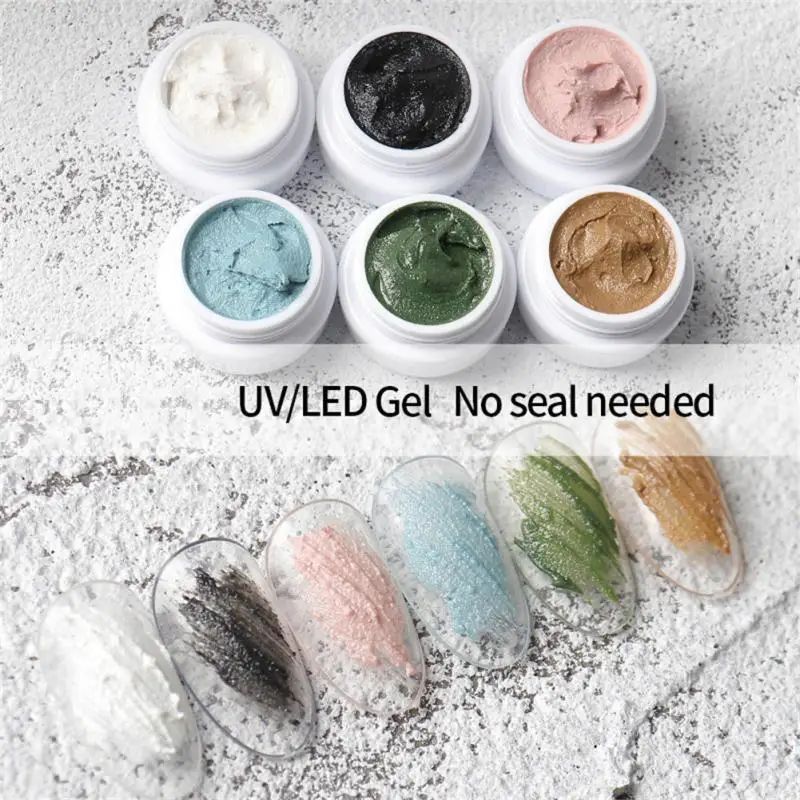 Nuevo Gel de crema para uñas, pasta de Gel de dibujo, textura de arena 3D, aceite, grava, escultura de arena, barniz, Gel para decoración de uñas en relieve