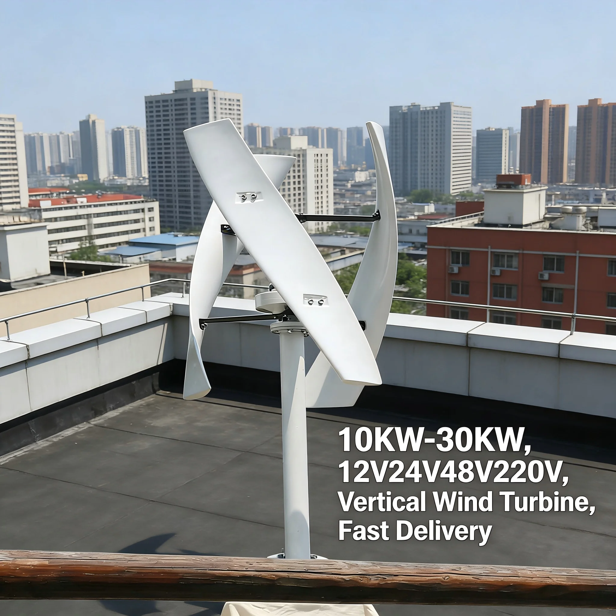 10KW Vertical Wind Generator 12V 24V 48V 3-Phase Wholesale Price Turbine