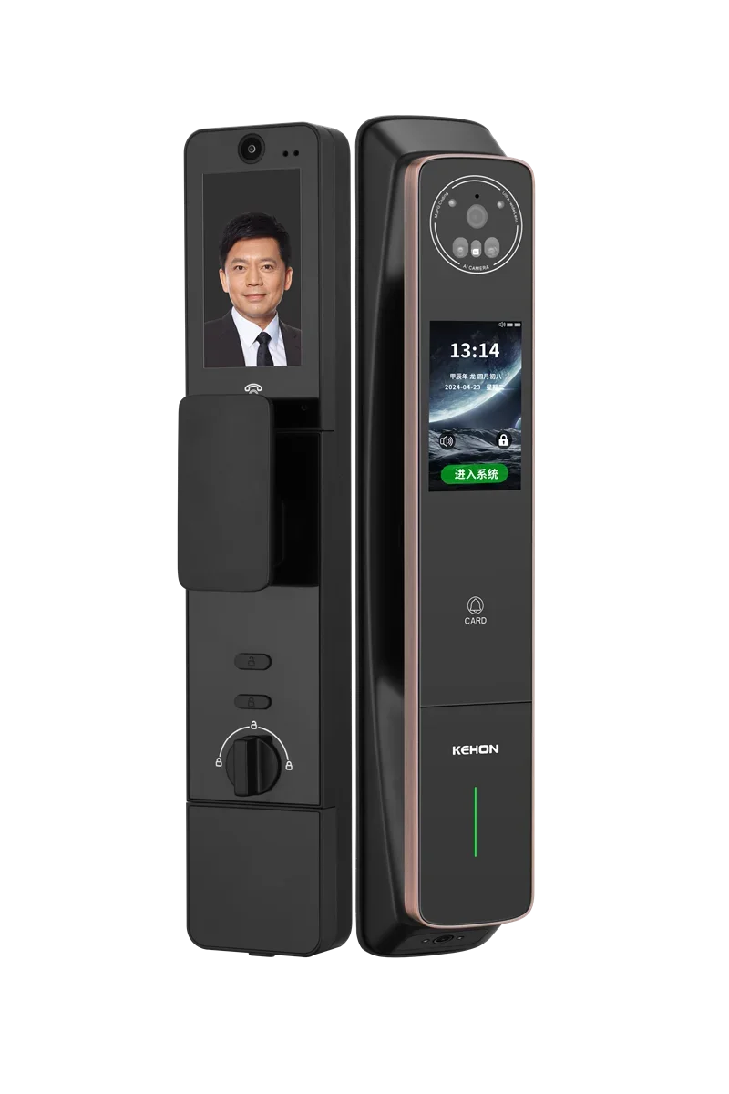 New Premium Smart Door Lock 6 in 1 Keyless Entry with Palm Vein  Face Recognition Fingerprint Password Card and APP Control