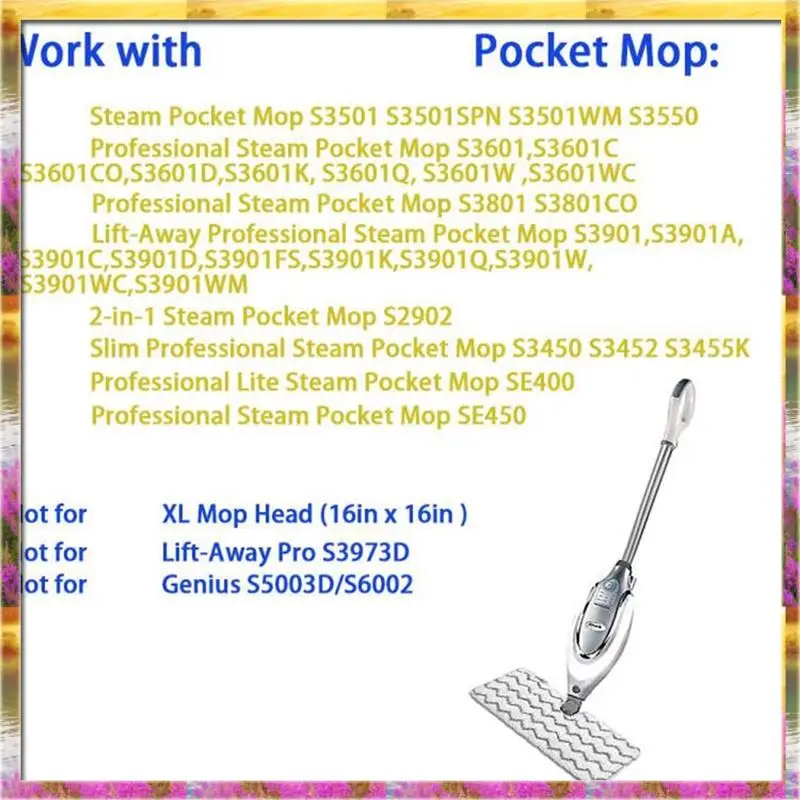 Replacement Accessories Parts Mop Cloth Pads Compatible For Shark S3500 S3501 S3901 Steam Mopaa46 HOT-