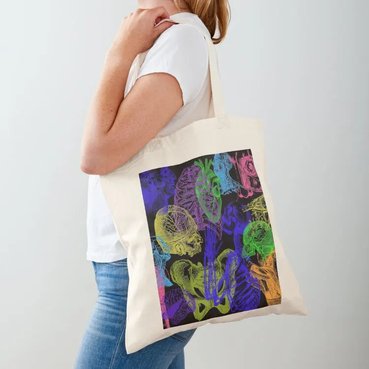 

neon vintage anatomy Tote Bag tote bag university Canvas stote bag Beach Canvas
