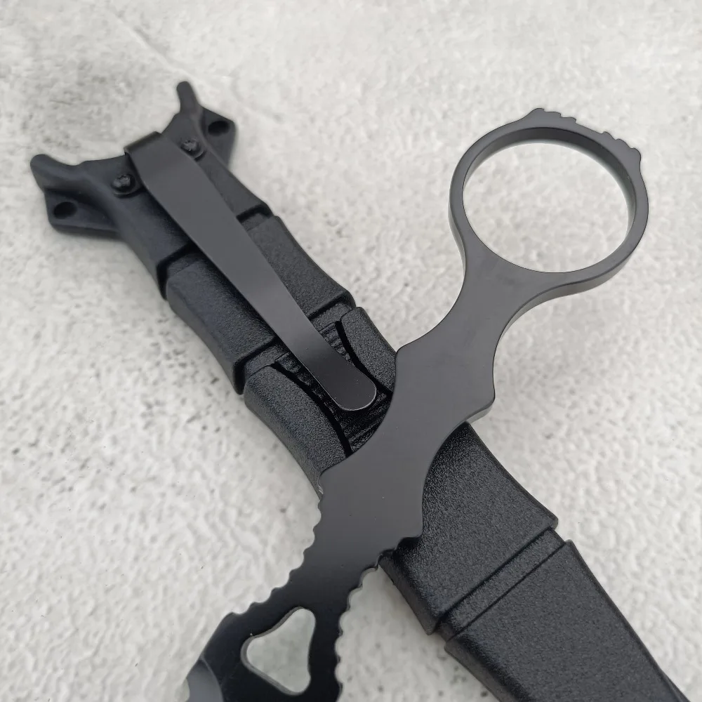 176 스트레이트 나이프 휴대용 야외 캠핑 생존용 소형 나이프 EDC 창문 파괴용 등산 및 하이킹 다기능 도구