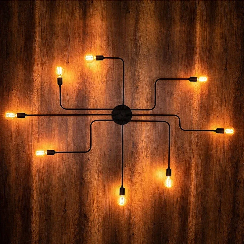 Lámpara de techo Led moderna de madera para pasillo, dormitorio, guardarropa, tienda de inodoro, pista de pasillo, accesorio de luz, candelabro largo con foco