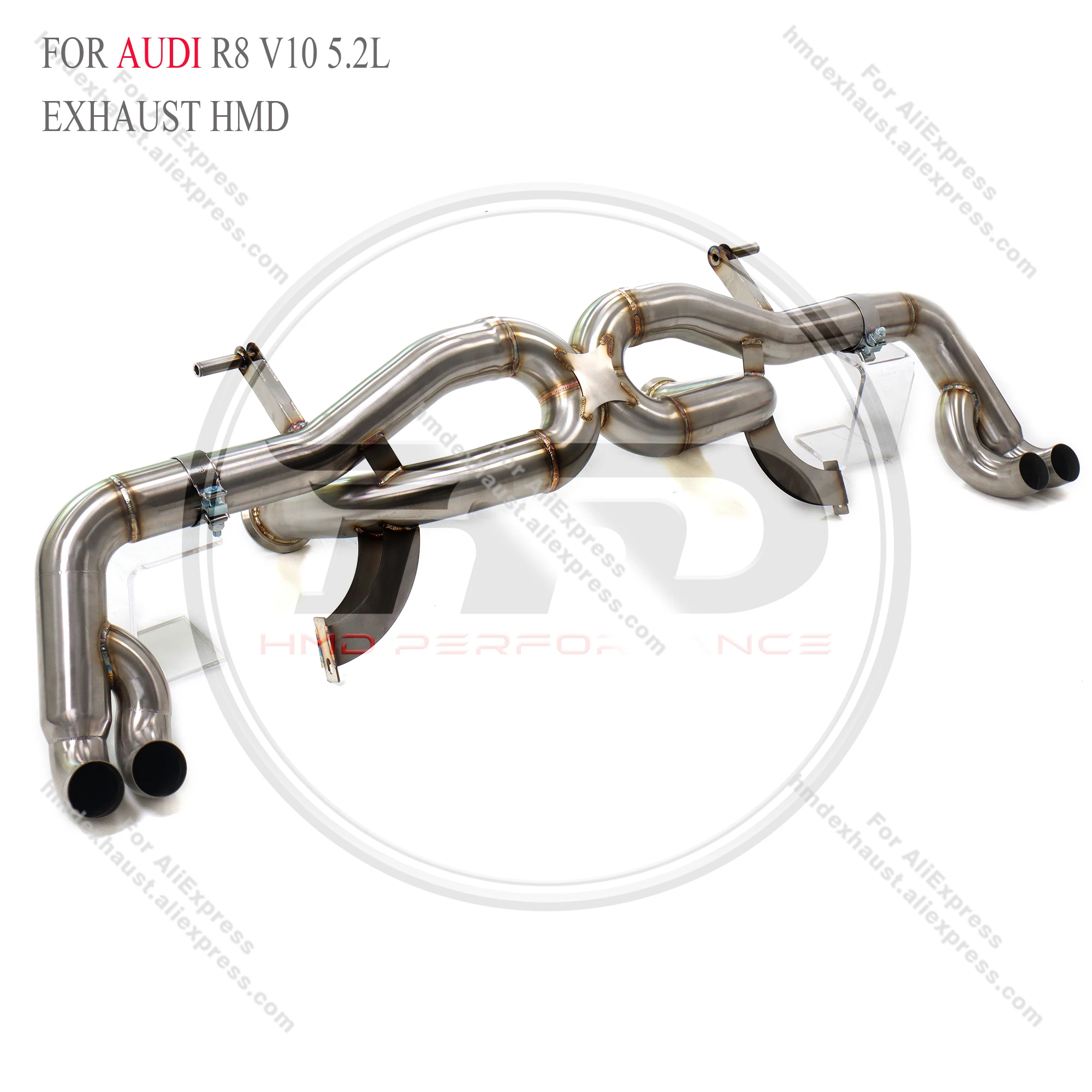 Wydech Catback ze stali nierdzewnej HMD Exclusive Customization Performance do Audi R8 V10 5.2L bez zaworów