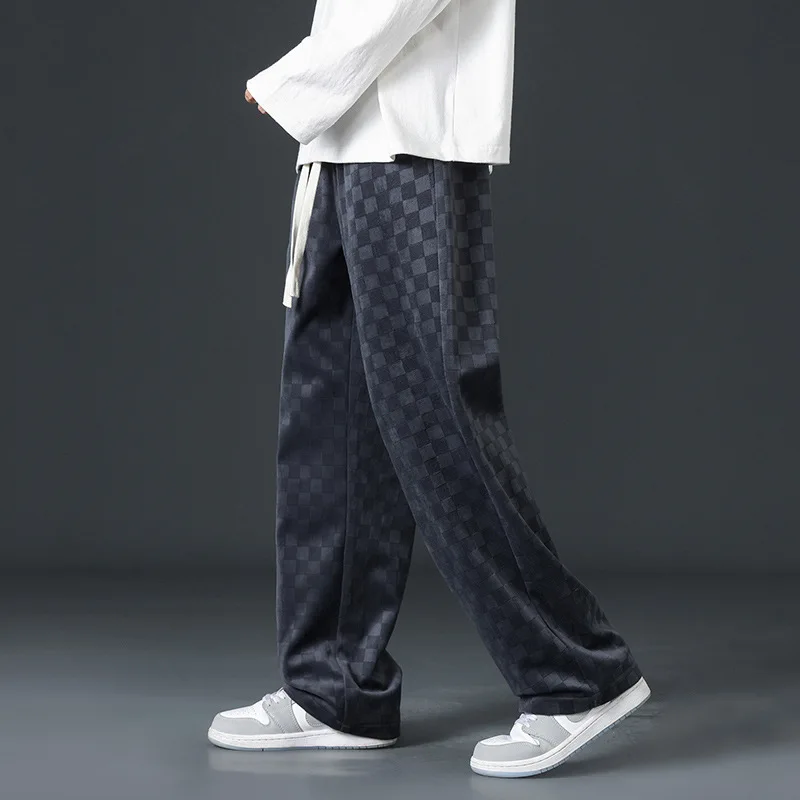 Corduroy Pants Men's Loose Straight Wide-leg Sweatpants Men's Sports Casual Trousers