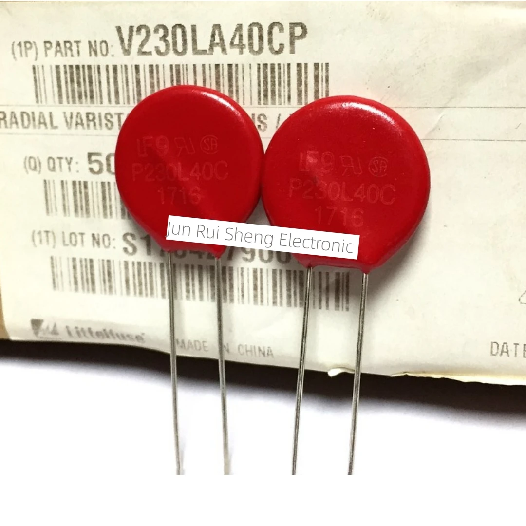 1/10/20PCS Original Litteifuse For V230LA40CP P230L40C Red Varistor 360V 10KA DISC 20MM Rheostat AC230 DC324 7000pF MOV V230LA40