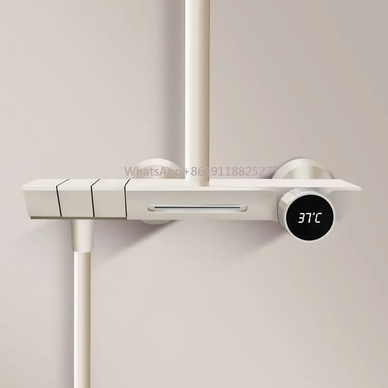 

Shower Faucets New Brass Thermostat Piano Button Design for Bathroom ideas