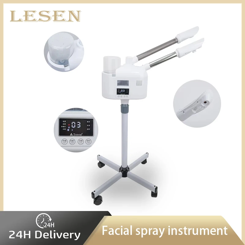 

LESEN 2025 NEW 2 IN 1 Professional Facial Steamer Face Deep Cleaning Vaporizer Ozone Salon Home Spa Sprayer Skin Care Skin Care