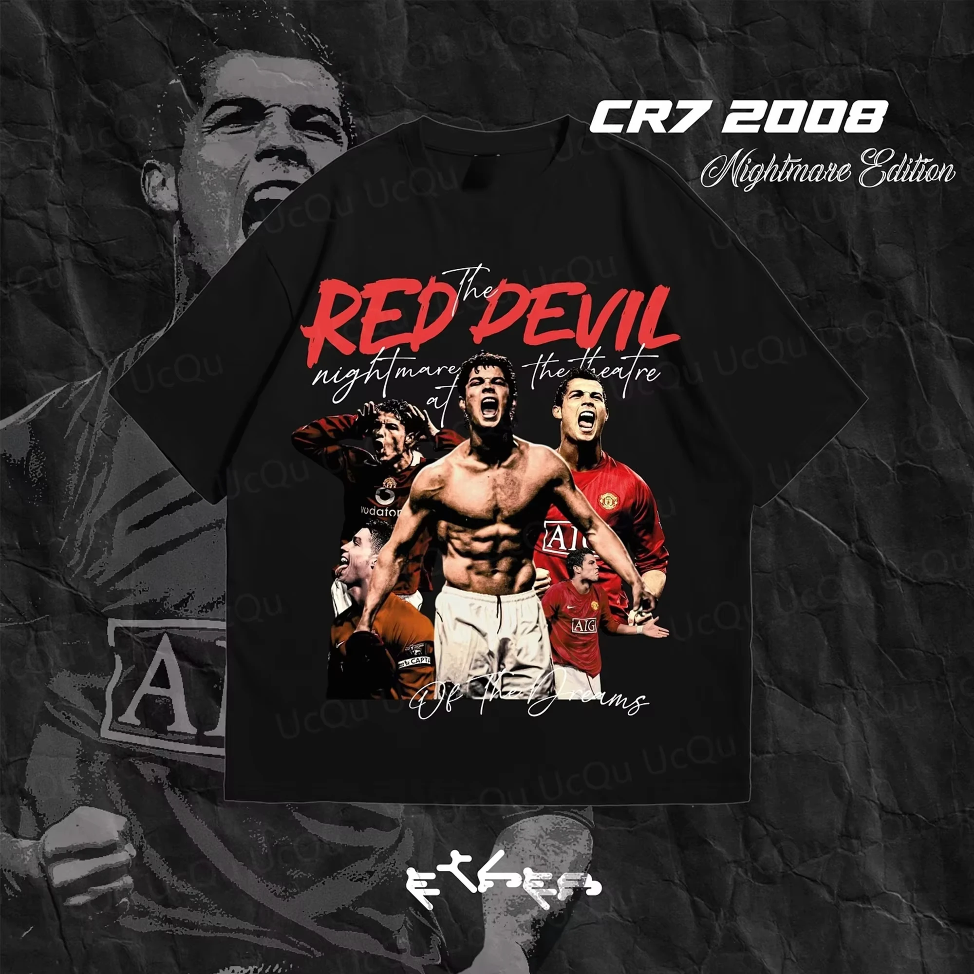 

2025 Summer New Arriavl Summer Cotton T-Shirt Limited Edition Cristiano Ronaldo Legend Adult Printed Short Sleeve T-Shirt