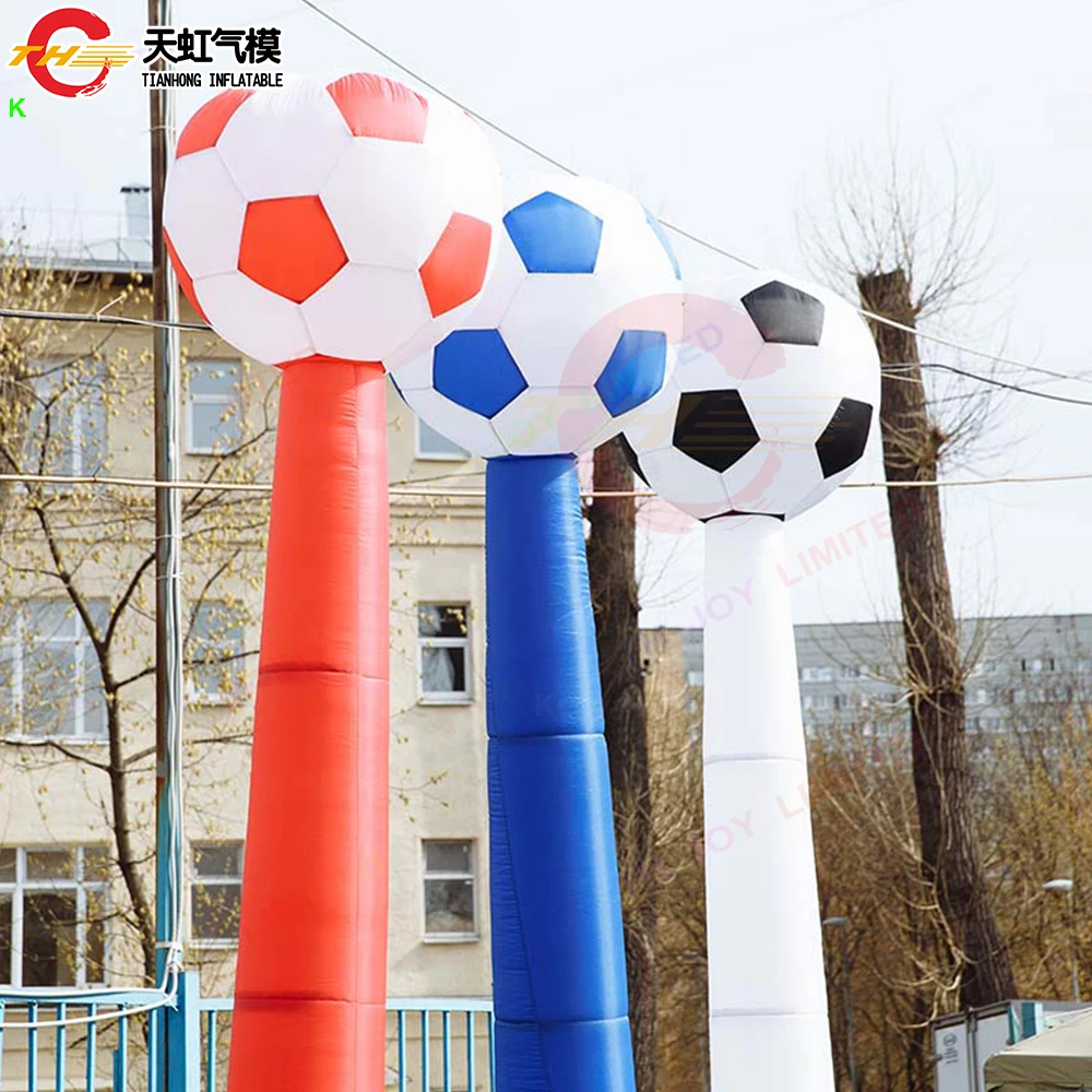 

Быстрая доставка, высота 3 м/4 м/5 м, футбольная танцовщица неба для наружного украшения, коммерческая футбольная тематическая воздушная танцовщица с воздуходувкой