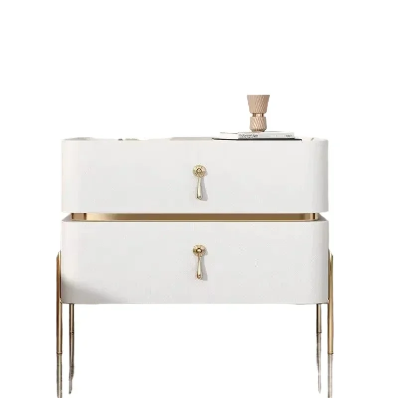 منضدة تخزين عصرية بسيطة وحديثة جمالية فاخرة بجانب السرير وأدراج إسكندنافية أثاث منزلي لطيف Criado Mudo #5