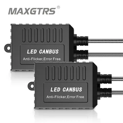 2x Super Canbus H1 H3 H4 H7 H8 H11 9005 9006 H13 Adapter EMC Warning Car LED Decoder Canceller Headlight Fog Light IC No Error
