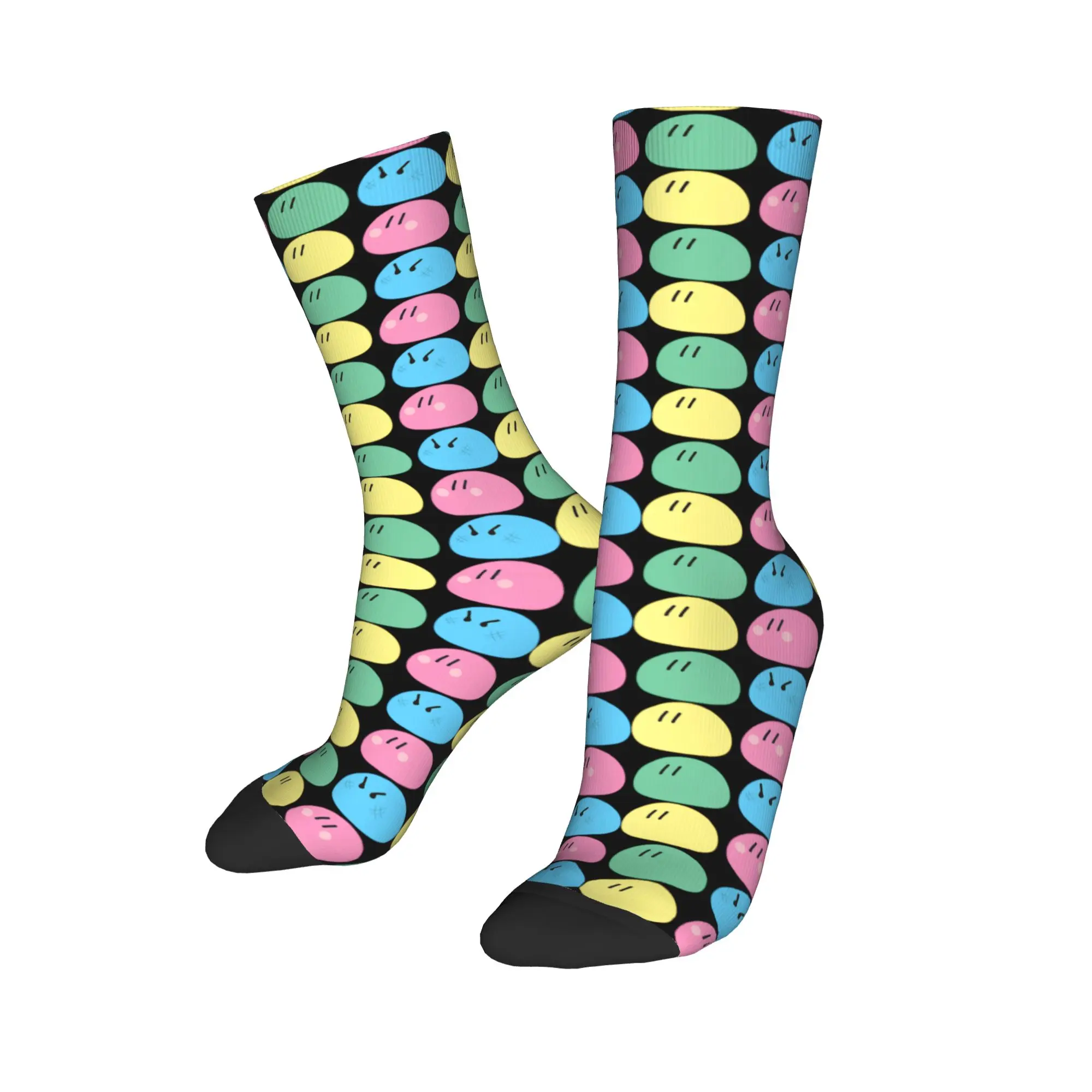 Happy Funny Men's Socks Novelty Kawaii Dumpling Cute Pastel Anime Lovers Sock Polyester  High Quality Women's Socks