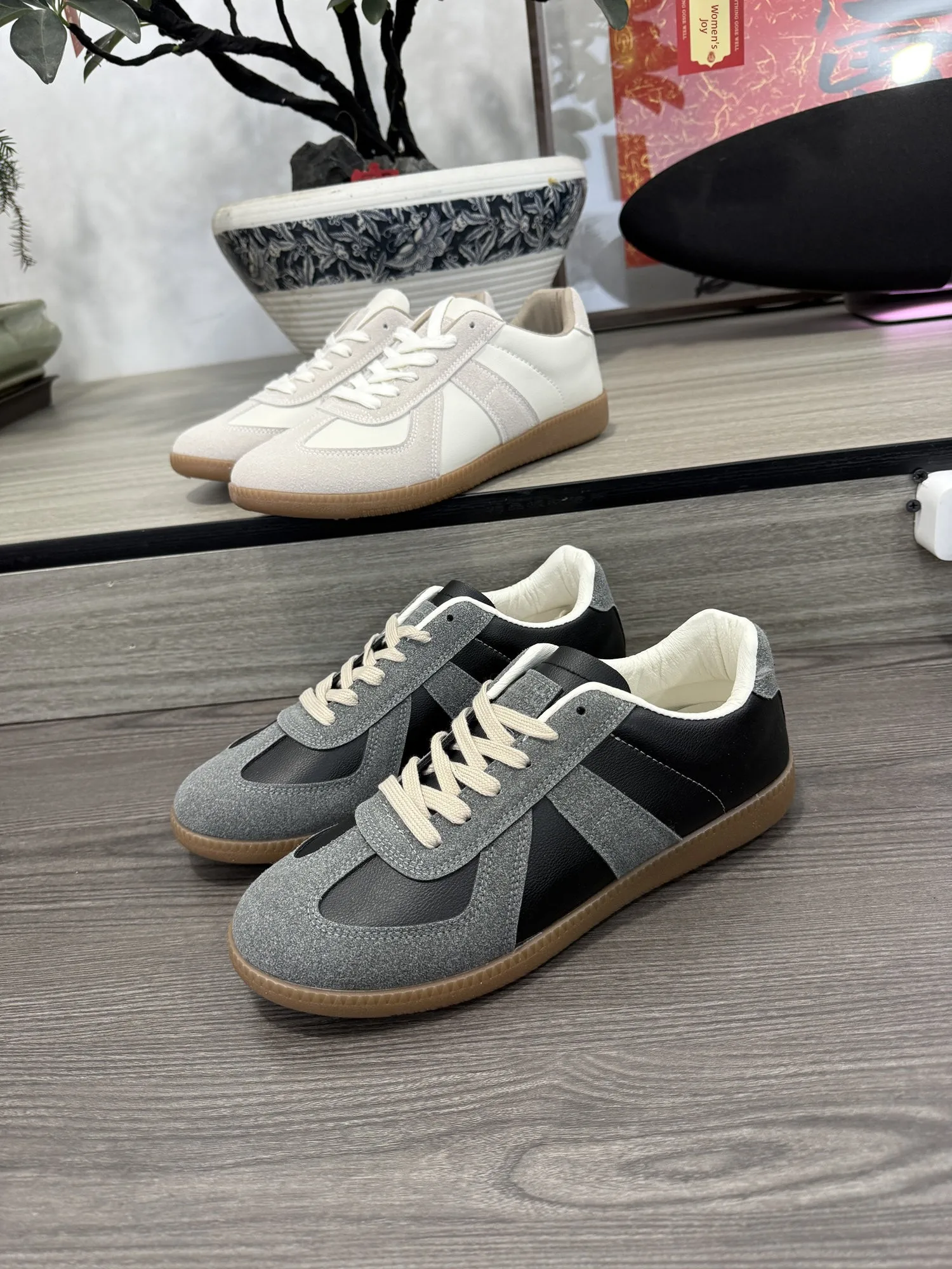

Retro Sporty Casual Shoes Comfortable Breathable Commuting Men's Spring All-Match Low-Top Flat Heel Rubber Outsole Shoes