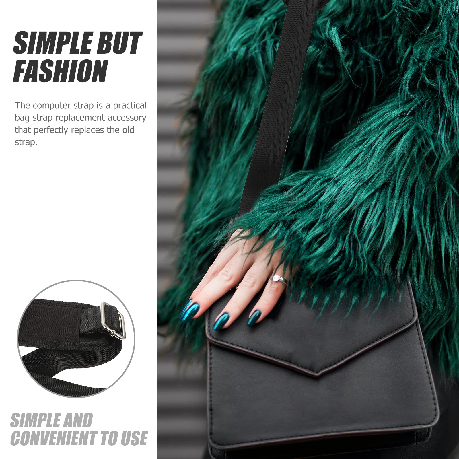 1 conjunto de alça de bolsa universal, substituição de cinto de ombro ajustável grosso para bolsa crossbody bolsa de câmera confortável alça antiderrapante