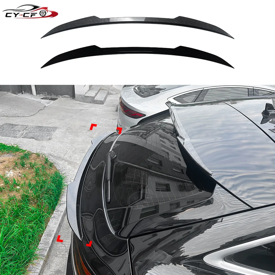 Car Rear Trunk Spoiler Wing Lip for Audi Q5 FY Sportback 2021-2025 for Rear Roof Top Mid Wing Refit Auto Parts Body Kit Trim