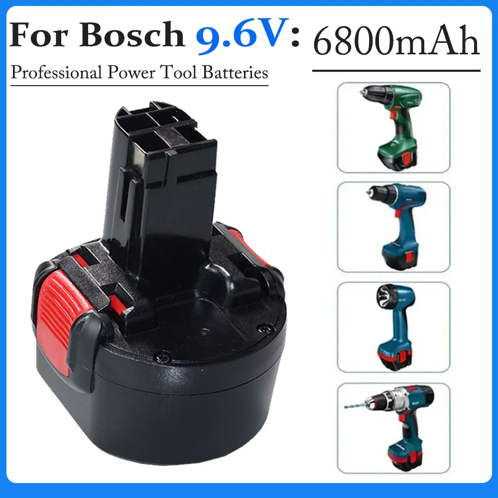 For Bosch 9.6V 4800/6800/9800mAh Ni-CD Rechargeable Battery Power Tools Battery PSR 960 BH984 BAT048 BAT119