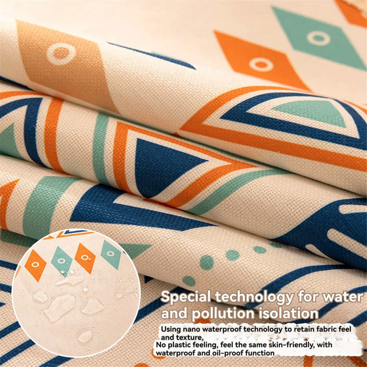 Y31A 식탁보 우아한 테이블 장식 휴일 이벤트 가족 축하 선물 파란색과 흰색 격자 무늬