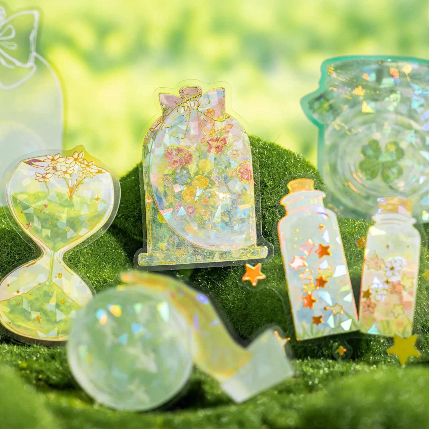 10pcs/lot Kawaii Stationery Bottle Universe Junk Journal Diary Planner Decorative Mobile Sticker Scrapbooking