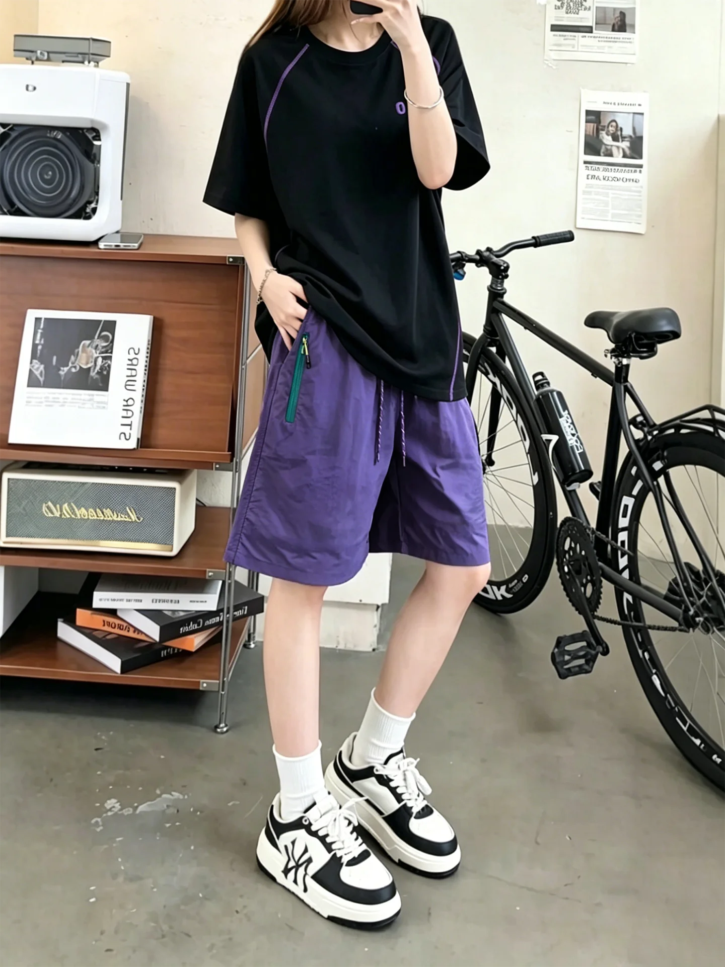 

American Style Hассu Line Cycling Suit Quick Dry Sport Set Men Women Summer Thin Outdoor Sun Protection Ice Silk Short Sleeve...