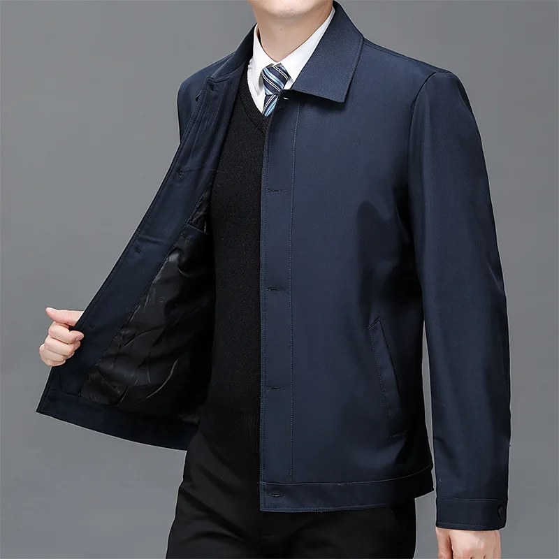 

Jacket Middle-aged And Elderly Men's New Business Men's Jacket Casual Men's Lapel Top