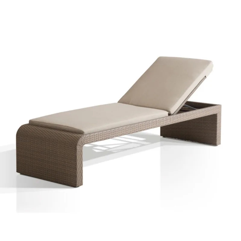Courtyard Garden Outdoor Waterproof Rust-proof Sun Protection Beach Chair Pool Lounge Chair
