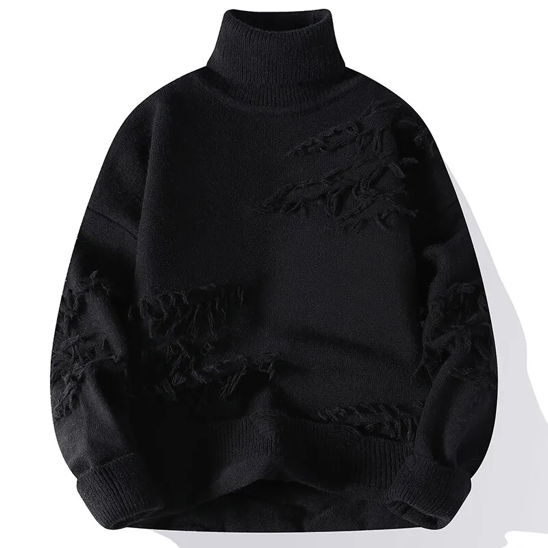 2024 winter new arrival korean style thicken mens warm sweater men fashion sweaters Men's turtleneck pullovers male M-4XL