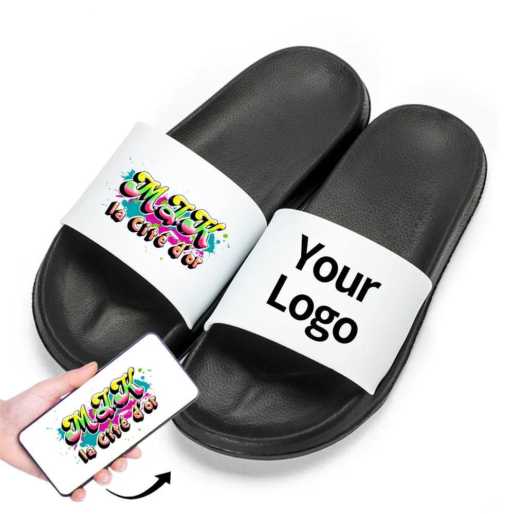 

Diy Custom Slippers Women Indoor Flat Shoes Indoor PVC Custom Flip Flops Female Non-slip Bathroom Home Shoes Custom