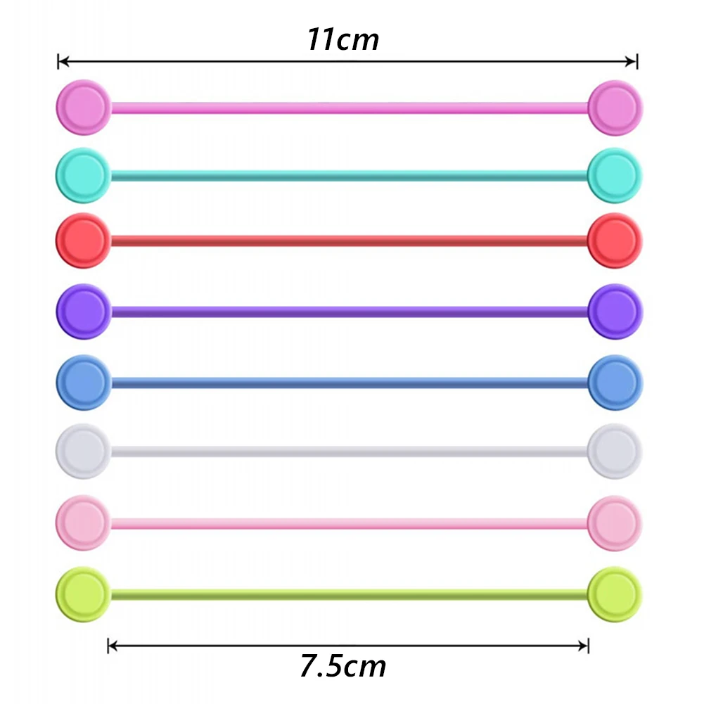 유연한 마그네틱 케이블 관리자 번들링 코드 용 실용적인 케이블 관리 밴드